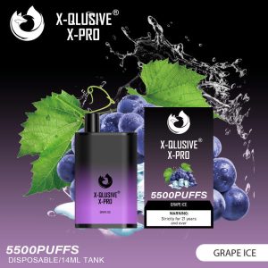 X-QLUSIVE X-PRO GRAPE  – 5500 PUFFS