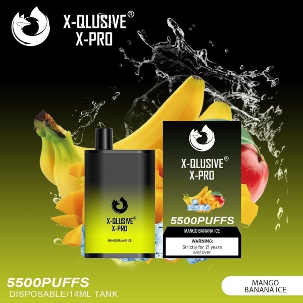 X-QLUSIVE X-PRO MANGO BANANA – 5500 PUFFS