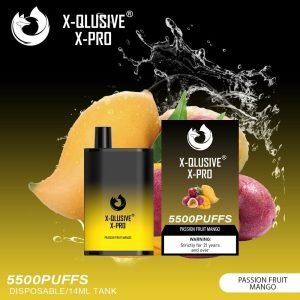 X-QLUSIVE X-PRO PASSION FRUIT MANGO  – 5500 PUFFS