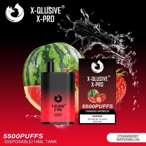 X-QLUSIVE X-PRO STRAWBERRY WATERMELON  – 5500 PUFFS