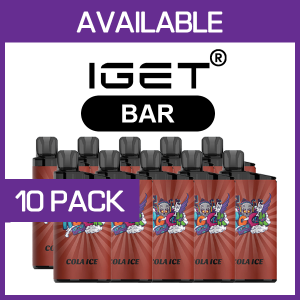 IGET BAR – 3500 PUFFS  – 10 PACK (Cola Ice)