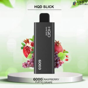 HQD SLICK RASPBERRY GRAPE  - 6000 PUFFS