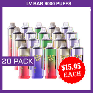 LV BAR - 9000 PUFFS - 20 PACK