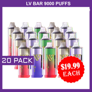 LV BAR - 9000 PUFFS - 20 PACK