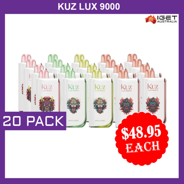 KUZ LUX 9000 PUFFS - 20 PACK