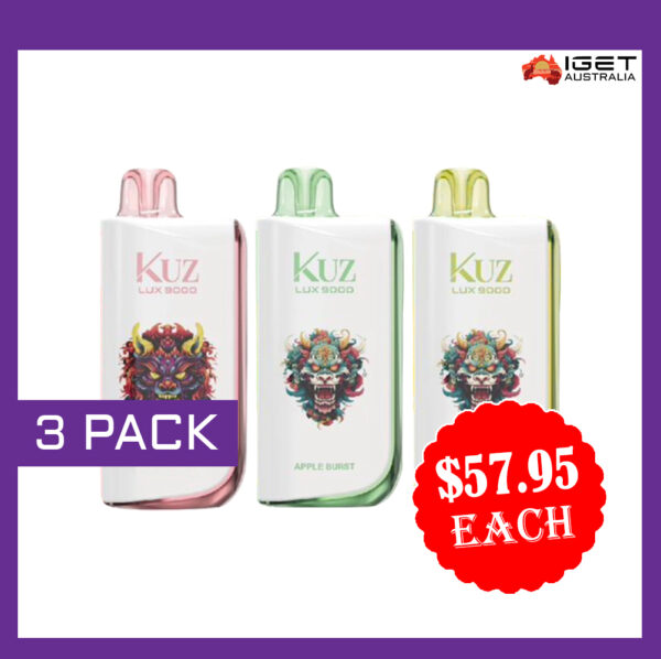KUZ LUX 9000 PUFFS - 3 PACK
