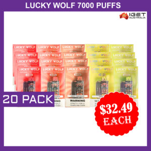 LUCKY WOLF 7000 PUFFS - 20 PACK
