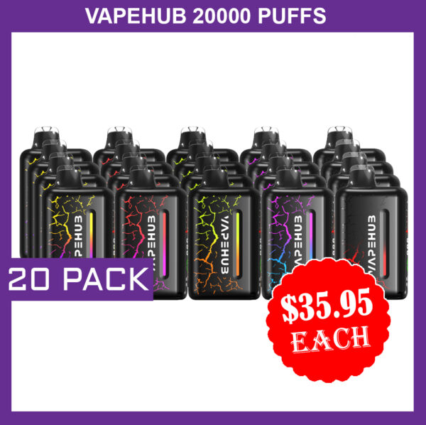 VAPEHUB 20000 PUFFS - 20 PACK
