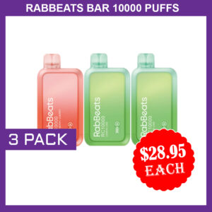 RABBEATS BAR 10000 PUFFS - 3 PACKS