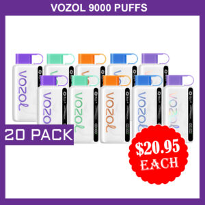 VOZOL 9000 PUFFS - 20 PACK
