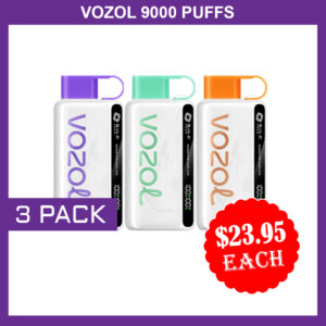 VOZOL 9000 PUFFS - 3 PACK