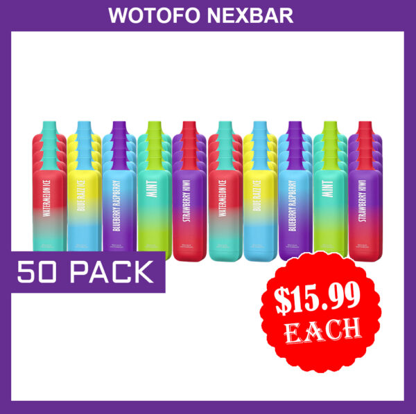 WOTOFO NEXBAR 7000 PUFFS – 50 PACK