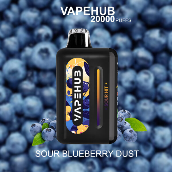 VAPEHUB SOUR BLUEBERRY DUST - 20000 PUFFS