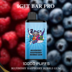 IGET BAR PRO BLUEBERRY RASPBERRY BUBBLE GUM  - 10000 PUFFS