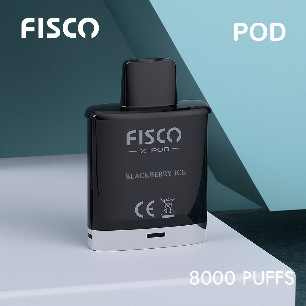 FISCO XPOD BLACKBERRY ICE - 8000 PUFFS (POD ONLY)