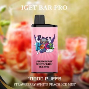 IGET BAR PRO STRAWBERRY WHITE PEACH ICE MIST - 10000 PUFFS
